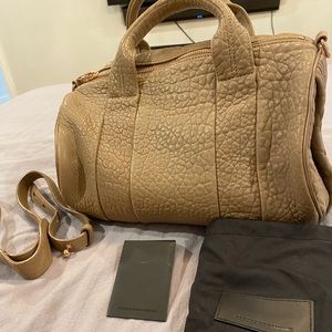 Alexander Wang Rocco Studded Bag Taupe with Rosegold Hardware, Large